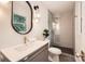 Modern bathroom with sleek vanity, frameless glass shower, and contemporary fixtures at 200 Kimrod Ln, Charlotte, NC 28270