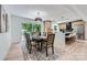 The dining room is open to the kitchen and features access to the deck through sliding glass doors at 200 Kimrod Ln, Charlotte, NC 28270