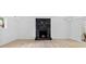 Spacious room featuring a modern fireplace and walk-out to the exterior at 200 Kimrod Ln, Charlotte, NC 28270