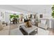 Bright open-concept space connects the living room, kitchen, and dining areas with cohesive design at 200 Kimrod Ln, Charlotte, NC 28270
