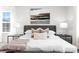Cozy main bedroom with a comfortable bed, stylish pillows, and soft lighting, showcasing a relaxing ambiance at 2123 Gemway Dr, Charlotte, NC 28216