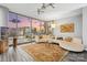 Living room with stunning city views, cozy seating arrangement, and modern decor, with gorgeous flooring at 315 Arlington Ave # 1104, Charlotte, NC 28203