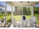 Charming screened porch with comfortable seating overlooking a well-manicured backyard at 3619 Whitney Way, Terrell, NC 28682