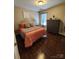Bedroom with hardwood floors and a window to provide natural light at 400 Antlers Ct, Gastonia, NC 28052