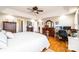 Main bedroom features hardwood floors, multiple closets and an office work space at 5933 Flintlock Ct, Hickory, NC 28601