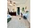 Comfortable main bedroom showcasing a large bed, dresser, and a cozy workspace at 645 E Border E Rd, Rock Hill, SC 29730