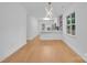 Bright, open kitchen with modern lighting and stainless appliances at 7328 Starvalley Dr, Charlotte, NC 28210