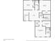 Second floor floor plan of the house, with the dimensions of each room at 804 Yorkshire Dr, Albemarle, NC 28001