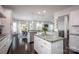Open-concept kitchen with island and dining area, perfect for entertaining guests at 990 Nw Capwalk Nw Rd # 138, Concord, NC 28027