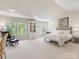 Bright bedroom with natural light featuring a large bed, a workspace, and cozy decor at 10716 Meg Meadow Dr, Mint Hill, NC 28227