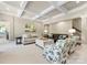 Inviting living room with neutral walls, coffered ceilings, and comfortable seating at 10716 Meg Meadow Dr, Mint Hill, NC 28227