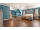 Large bedroom features hardwood floors and ample space for relaxation and rest at 125 N Wendover Trce, Mooresville, NC 28117