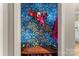 Charming mudroom area with floral wallpaper, shoe and hat rack, and bench seat at 125 N Wendover Trce, Mooresville, NC 28117