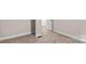 This hallway features neutral carpet and white trim that provides a clean and calming feeling at 143 Phifer Cir, Kings Mountain, NC 28086