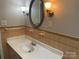 Bathroom with a sink and vanity, and vintage tile at 1824 Ebinport Rd, Rock Hill, SC 29732