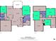Detailed two-story floor plan showcasing bedrooms, bathrooms, kitchen, and living spaces at 202 Whitmyre Ct, Fort Mill, SC 29715