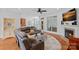 Comfortable living room with a fireplace, large windows, and a spacious seating arrangement at 202 Whitmyre Ct, Fort Mill, SC 29715