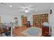 Spacious office featuring built-in bookshelves and natural light at 202 Whitmyre Ct, Fort Mill, SC 29715