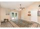 Spacious living room featuring vaulted ceilings, wood-look floors, and French doors leading to the backyard at 228 Grayland Rd, Mooresville, NC 28115