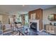Open concept living room with fireplace provides ample space for living and entertaining at 3068 Ora Smith Rd, Lincolnton, NC 28092