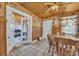 Cozy dining room with a view into the living room through glass French doors at 3101 Hickory Hwy, Statesville, NC 28677