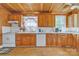 A kitchen boasting ample cabinets and lots of countertop space at 3101 Hickory Hwy, Statesville, NC 28677