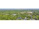 Expansive aerial view of lush green neighborhood with city skyline in distance offers tranquility and urban access at 3538 Saker Ln, Charlotte, NC 28211
