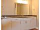Bathroom with a vanity, complete with a large mirror and granite countertops at 4304 Fletcher Funderburk Rd, Lancaster, SC 29720