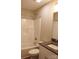 Bathroom featuring a shower and vanity with granite countertops at 4304 Fletcher Funderburk Rd, Lancaster, SC 29720