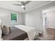 Cozy bedroom with big bed and access to walk in closet at 513 Inwood Dr, Charlotte, NC 28209