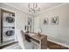 Office with side by side washer and dryer in closet at 513 Inwood Dr, Charlotte, NC 28209