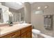 Bathroom boasts a vanity sink, modern decor, and a stylish mirror at 728 Palmers Pl, Rock Hill, SC 29730