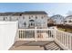 Townhome balcony view with white railings, showcasing outdoor living space at 8177 Millwright Ln, Charlotte, NC 28277