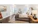 Well-lit main bedroom featuring hardwood floors, ample natural light, and neutral decor at 1004 Princesa Dr, Matthews, NC 28104