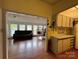 Open floor plan showcasing the living room connected to the kitchen at 101 Dogwood Cir, New London, NC 28127