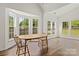 Bright dining room with large windows at 124 Shephard Hill Dr, Mooresville, NC 28115