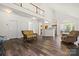 Open-concept living room with wood flooring and high ceilings at 124 Shephard Hill Dr, Mooresville, NC 28115