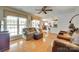Relaxing living room with hardwood floors and plenty of seating at 15306 Gower Ct, Charlotte, NC 28278