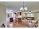 Open concept living space combining kitchen, dining, and living room areas with plenty of seating at 1774 Wintertide Rd, Jefferson, SC 29718