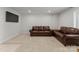 Large Basement featuring a sofa set, carpet, and a TV at 2037 Birchside Dr, Charlotte, NC 28205