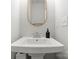 Bathroom showcasing a vessel sink with a decorative mirror at 2037 Birchside Dr, Charlotte, NC 28205