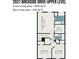 Upper level floor plan includes primary bedroom with walk-in closet, two additional bedrooms, and bathrooms at 2037 Birchside Dr, Charlotte, NC 28205