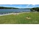 Picturesque waterfront view of a dock with multiple boat slips on a sunny day at 204 Millwheel Ln, Mount Gilead, NC 27306