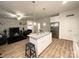Modern kitchen with a center island, stainless steel appliances, and an open layout at 205 E Maine Ave, Bessemer City, NC 28016