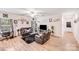 Modern living room features hardwood floors and stylish decor at 205 E Maine Ave, Bessemer City, NC 28016