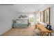 Well-lit bedroom showcasing neutral carpet, a daybed, and coordinated decor at 215 Giant Oak Ave, Statesville, NC 28677