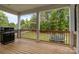 Covered deck with a grill and view of the backyard at 2336 Beth Haven Church Rd, Denver, NC 28037