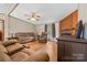 Inviting living area with hardwood floors, a fireplace, and ample seating for relaxation and entertainment at 3317 Treyburn Dr, Midland, NC 28107