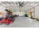 Inside the massive garage, there is plenty of space to store vehicles, lawn equipment, and recreational gear at 4453 Buffalo Shoals Rd, Maiden, NC 28650