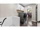 Laundry room featuring washer/dryer, cabinetry, dog wash station and walk-in closet at 4453 Buffalo Shoals Rd, Maiden, NC 28650